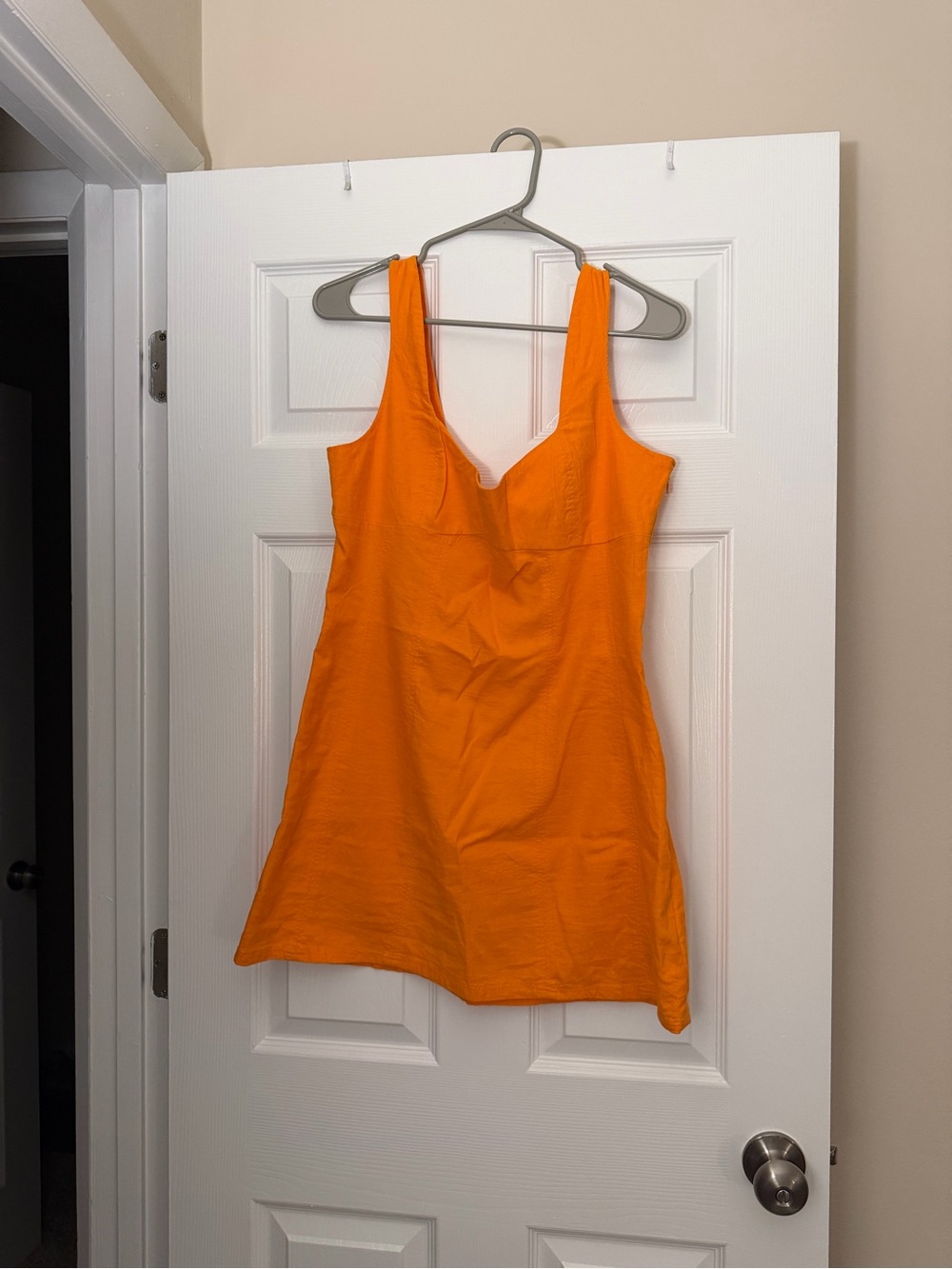 Urban Outfitters Orange Sleeveless V-Neck Cami Top